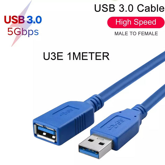 USB 3.0 Extension Extender Cable Cord M/F Standard Type A Male to Female Blue