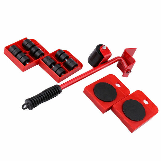 Heavy Furniture Lifter Shifter Remover Roller Wheels Moving Mover Tools Kit Set