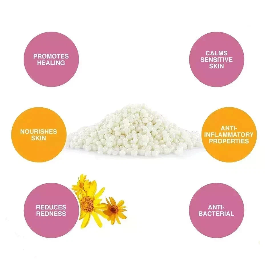 1kg Depilatory Hard Wax Beans Pellet Hot Brazilian Waxing Bead Body Hair Removal