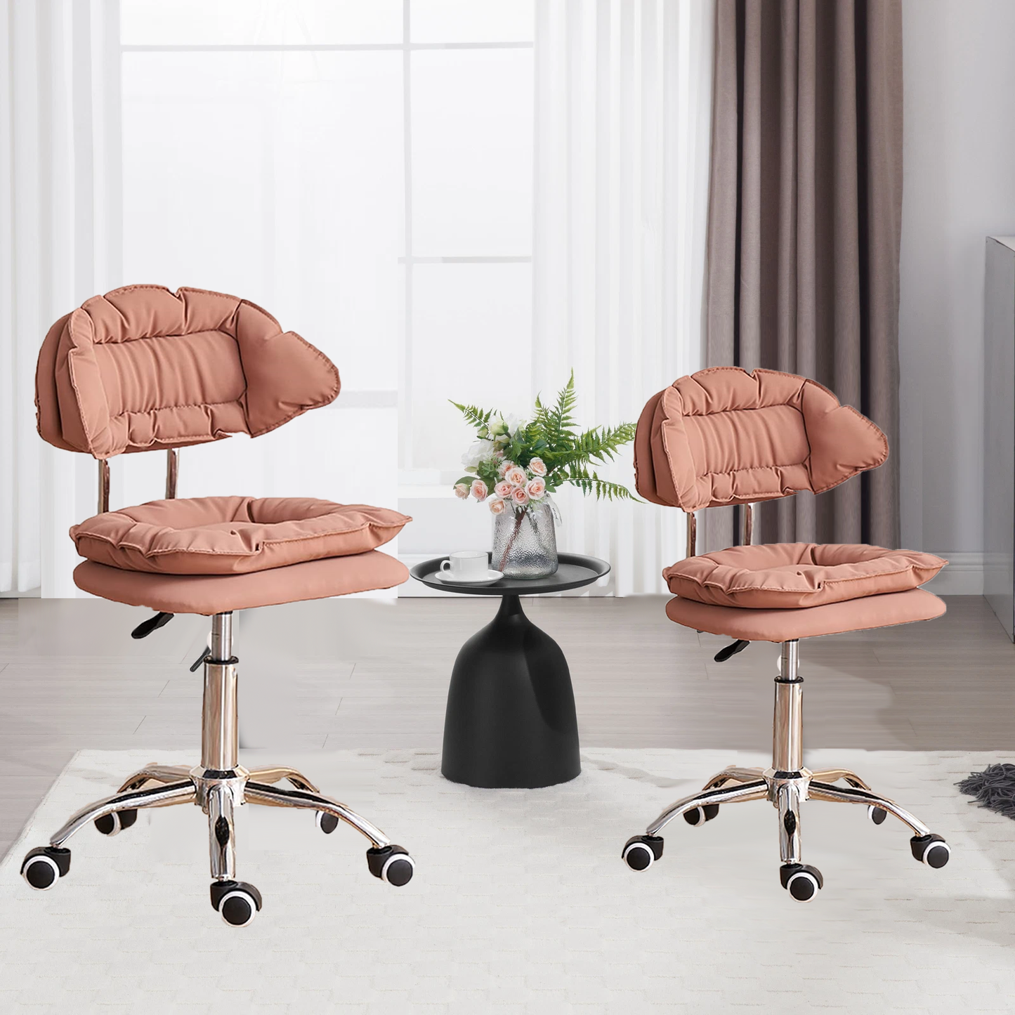 New Home/Bar Stool Swivel Chair Height Adjustable With Backres