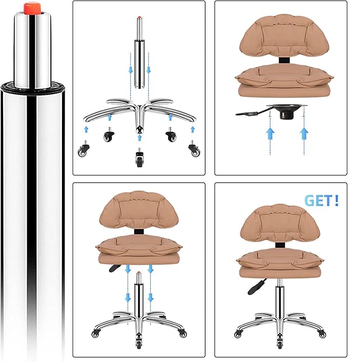 New Home/Bar Stool Swivel Chair Height Adjustable With Backres