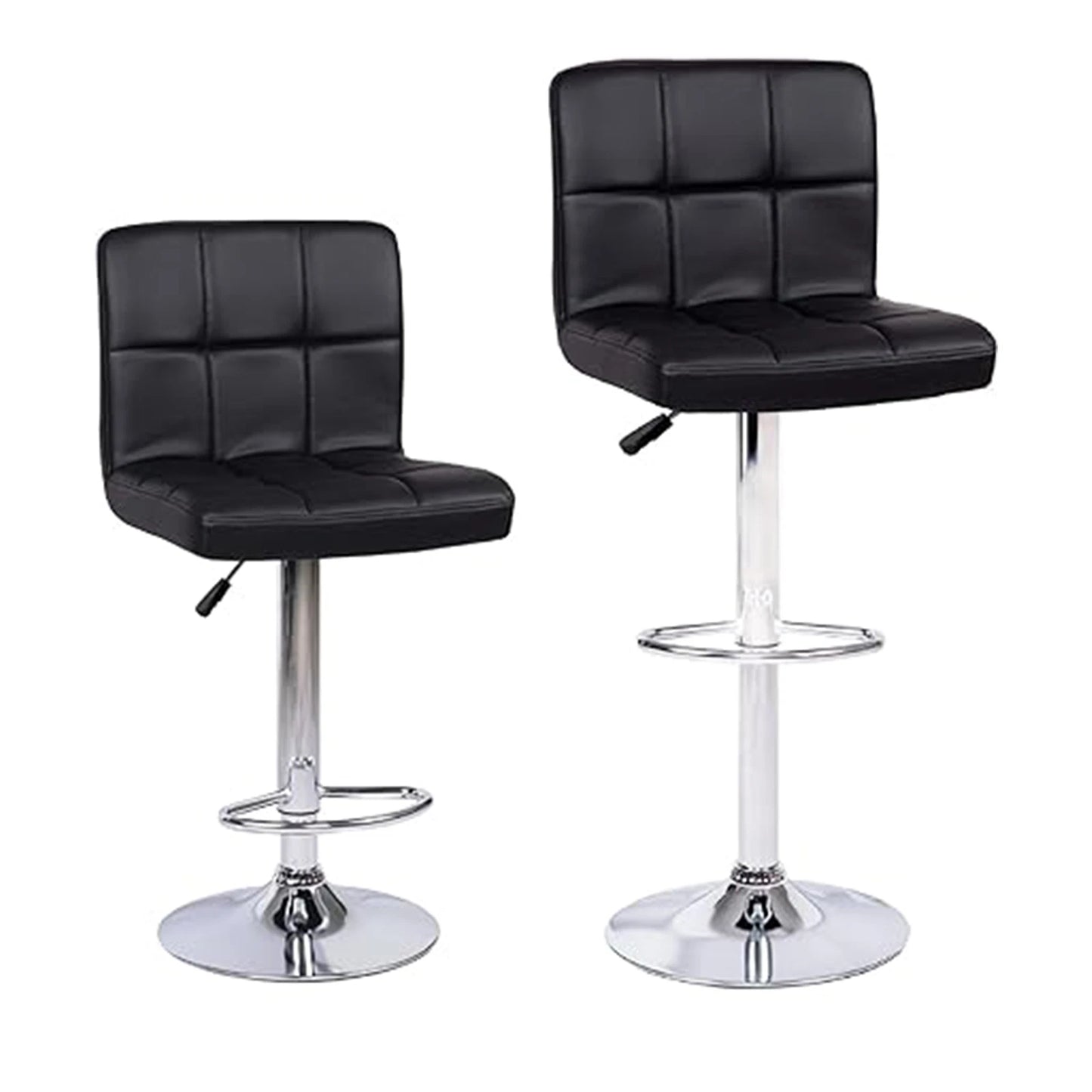 Bar Stools Gas Lift Swivel Stool Pub Club Cafe Breakfast Chair Faux Leather