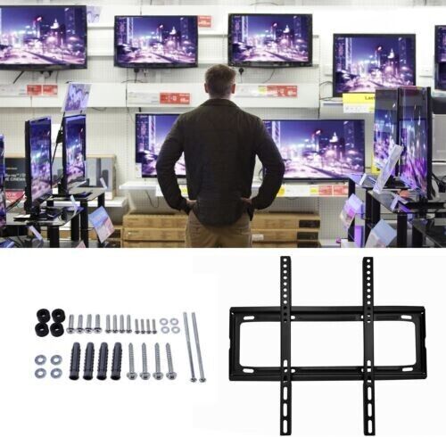 TV WALL BRACKET MOUNT SLIM FOR 26 30 32 40 42 50 63 INCH FLAT 3D LCD LED PLASMA