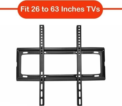 TV WALL BRACKET MOUNT SLIM FOR 26 30 32 40 42 50 63 INCH FLAT 3D LCD LED PLASMA