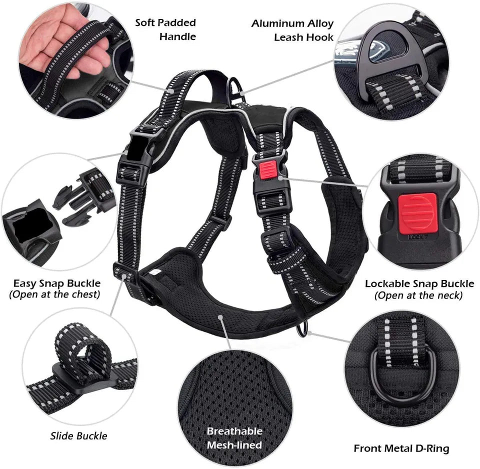 Dog Harness No Pull For Small Medium Large Dogs