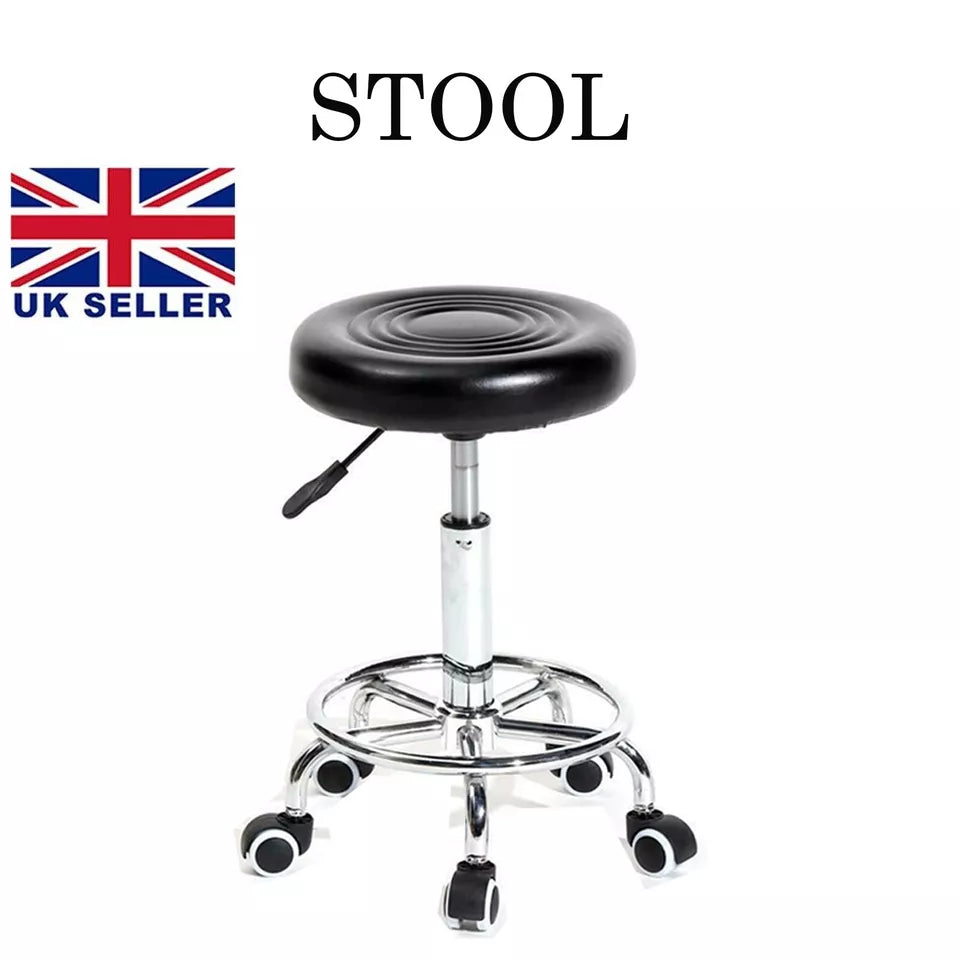 Adjustable Beauty Spa Salon Stool Massage lift-Hairdressing Swivel UK Bar Stool
