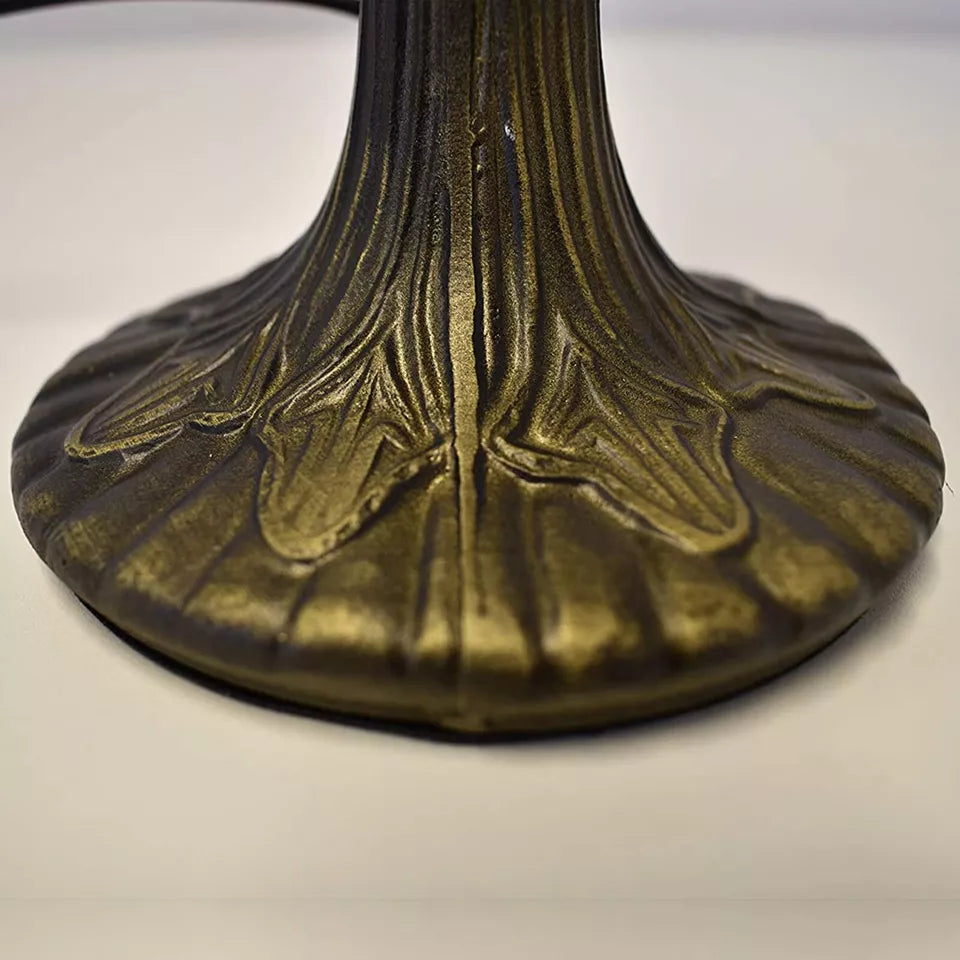 Tiffany Style Table Lamp Stained Glass Handcrafted Art Desk Light Bedside Lamps