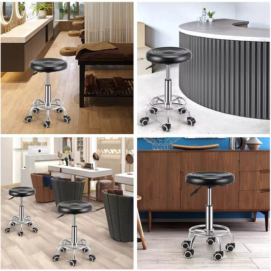 Adjustable Beauty Spa Salon Stool Massage lift-Hairdressing Swivel UK Bar Stool