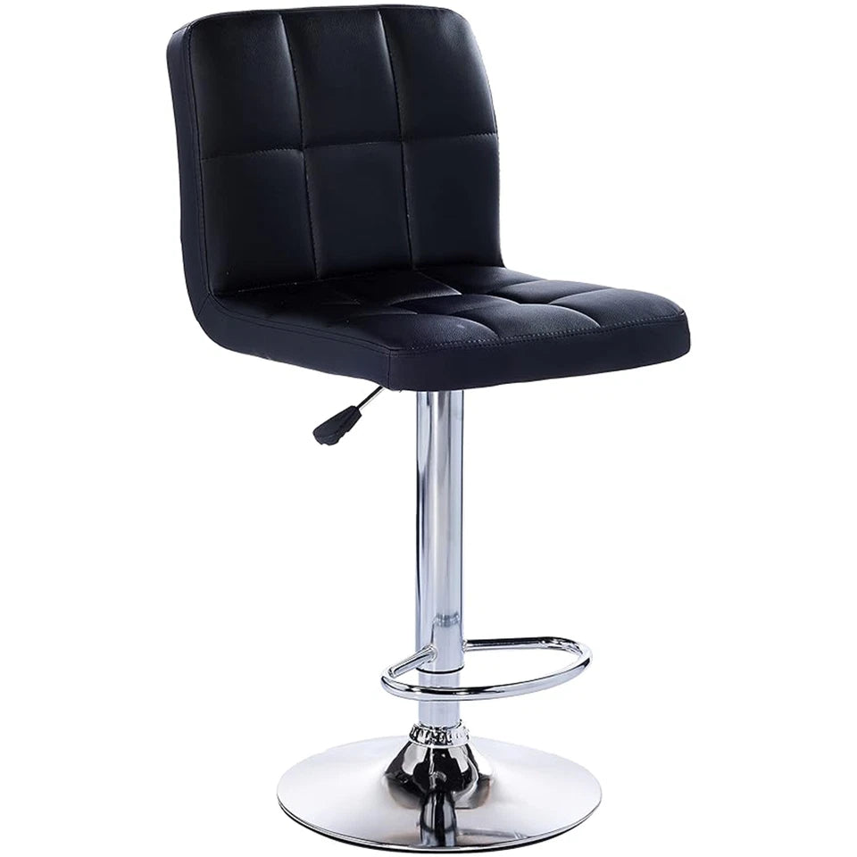 Bar Stools Gas Lift Swivel Stool Pub Club Cafe Breakfast Chair Faux Leather