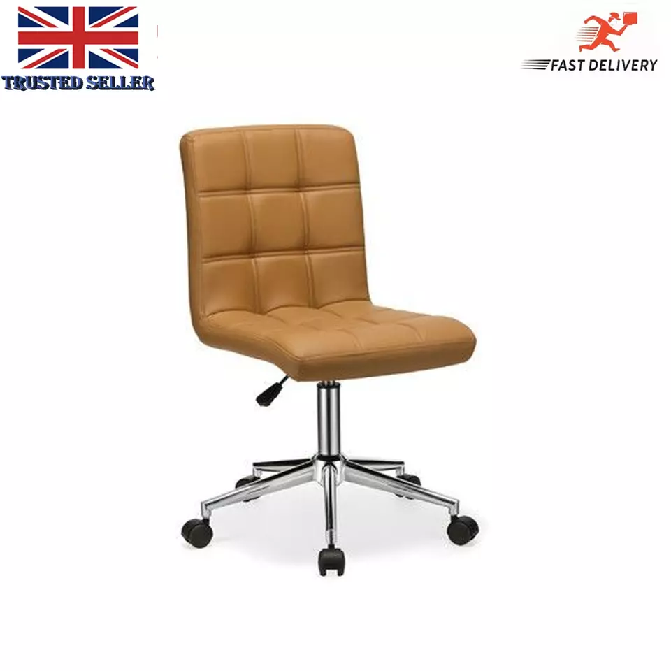 Home Office Chair Leather Computer Desk Chair Adjustable Swivel Chair