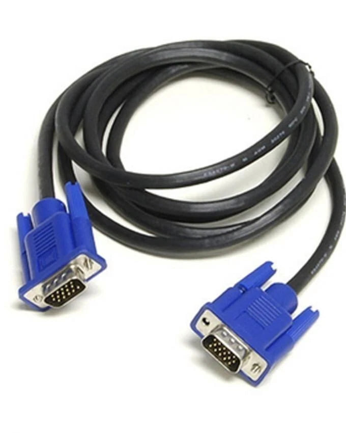 1.5m-3m VGA Cable 15 Pin Male to Male PC Monitor TV LCD HD SVGA Lead Wire Cord