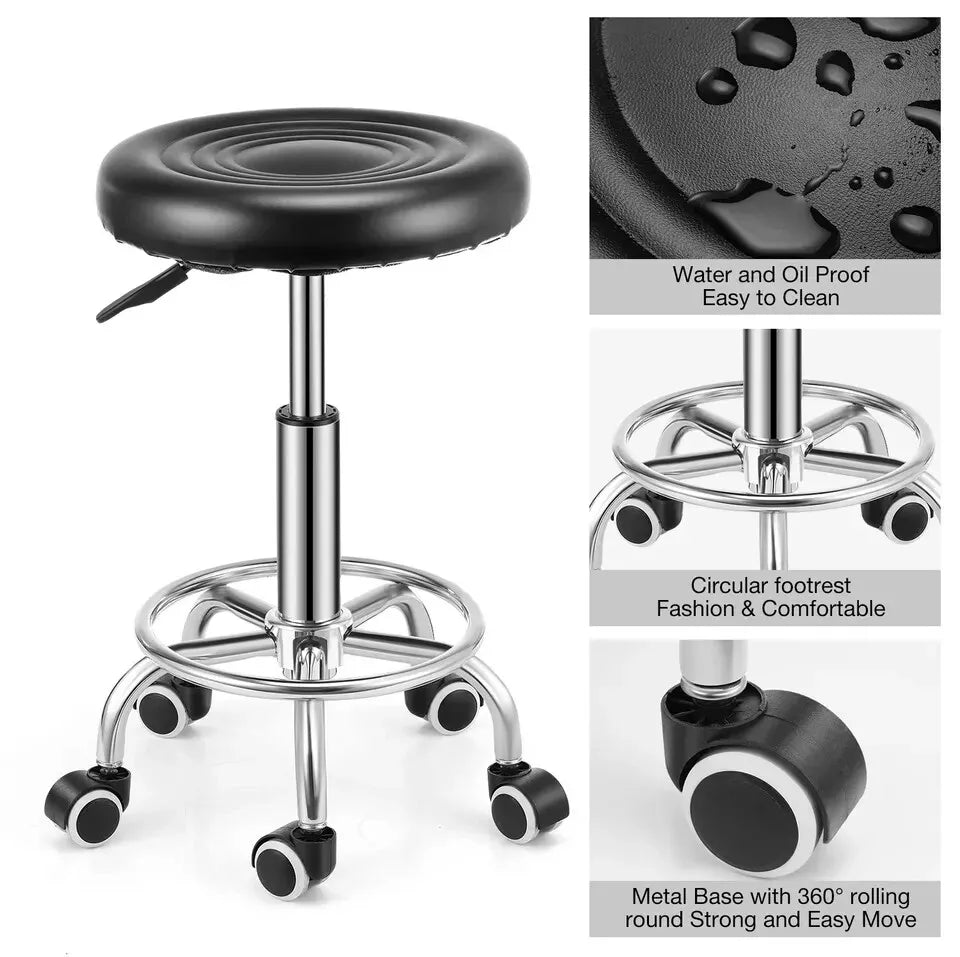 Adjustable Beauty Spa Salon Stool Massage lift-Hairdressing Swivel UK Bar Stool