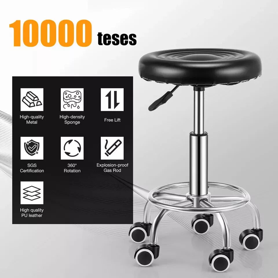 Adjustable Beauty Spa Salon Stool Massage lift-Hairdressing Swivel UK Bar Stool