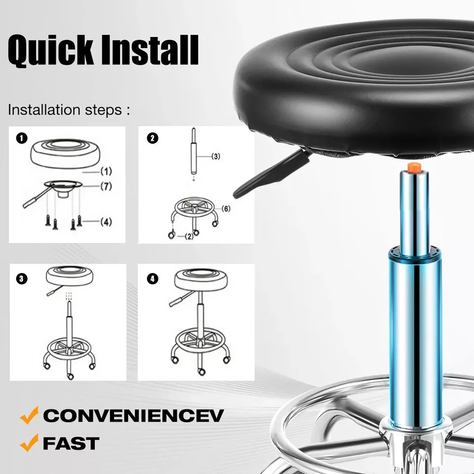 Adjustable Beauty Spa Salon Stool Massage lift-Hairdressing Swivel UK Bar Stool