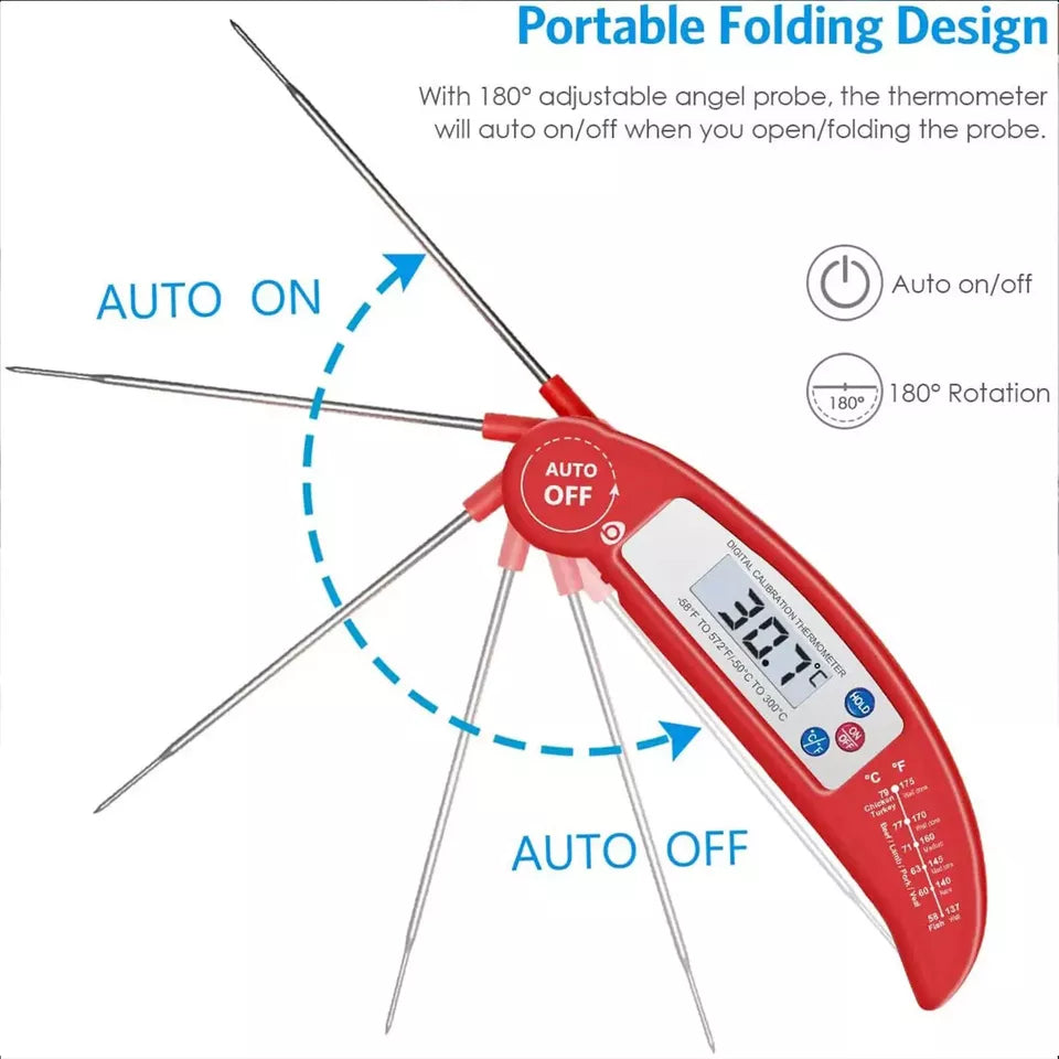 Digital Food Thermometer Probe Cooking Meat Kitchen Temperature