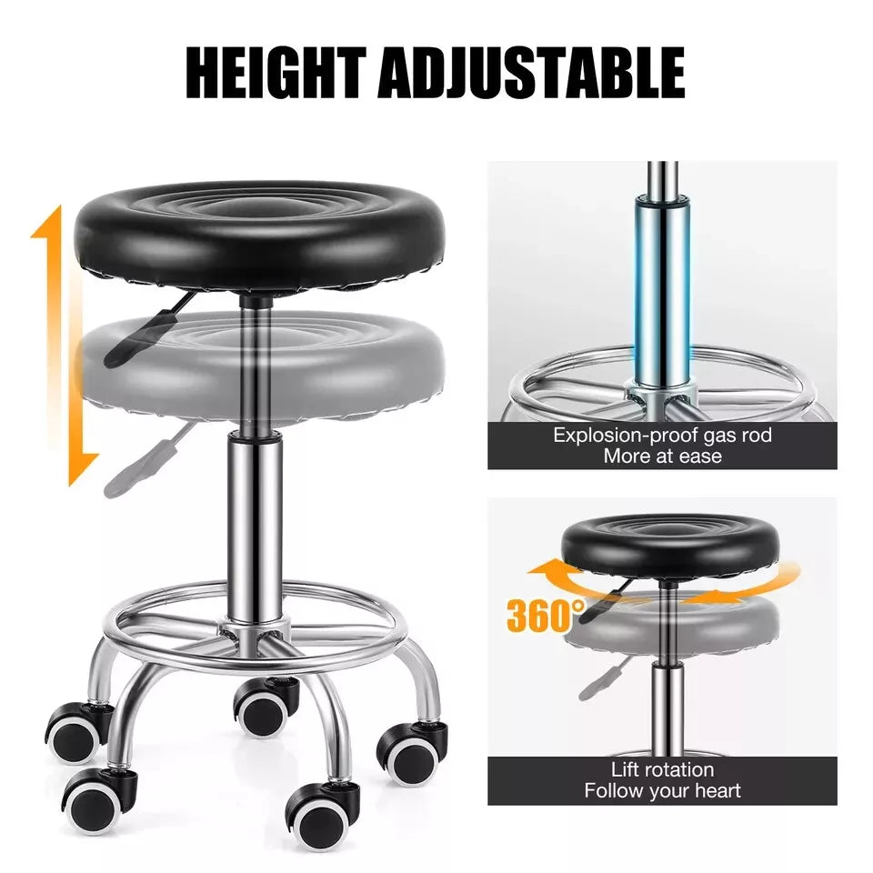 Adjustable Beauty Spa Salon Stool Massage lift-Hairdressing Swivel UK Bar Stool