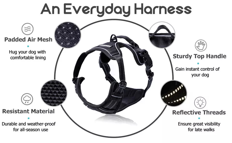 Dog Harness No Pull For Small Medium Large Dogs