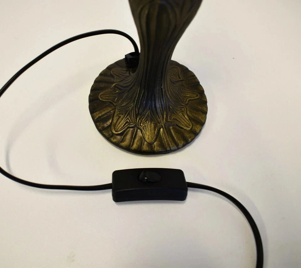 TIFFANY HANDCRAFTED GLASS TABLE LAMP SIZE 10'' INCH WIDE (Ideal Gift)