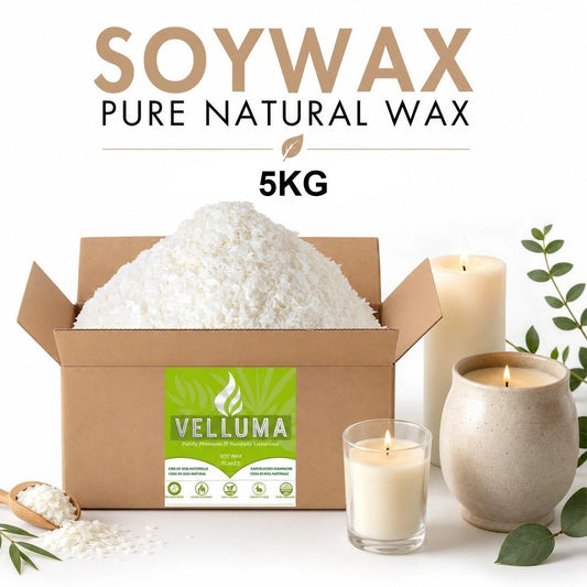 5KG 100% Pure Candle Making Wax Soy Wax/Soya Natural Flakes Clean Burning WHITE UK