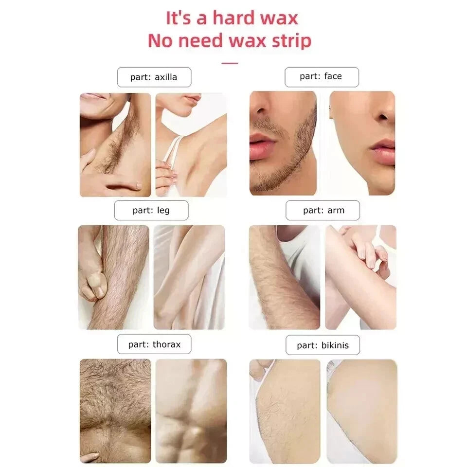 1kg Depilatory Hard Wax Beans Pellet Hot Brazilian Waxing Bead Body Hair Removal