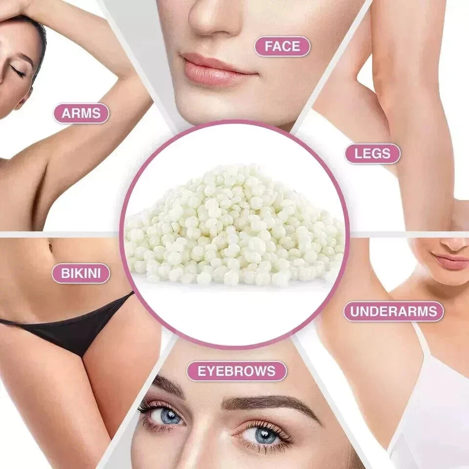 1kg Depilatory Hard Wax Beans Pellet Hot Brazilian Waxing Bead Body Hair Removal