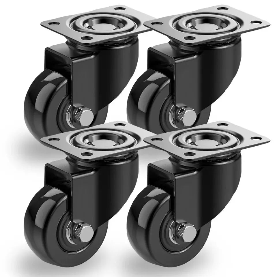 4 X Heavy Duty 50mm Swivel Castor Wheels Trolley Furniture Casters PU 200kg