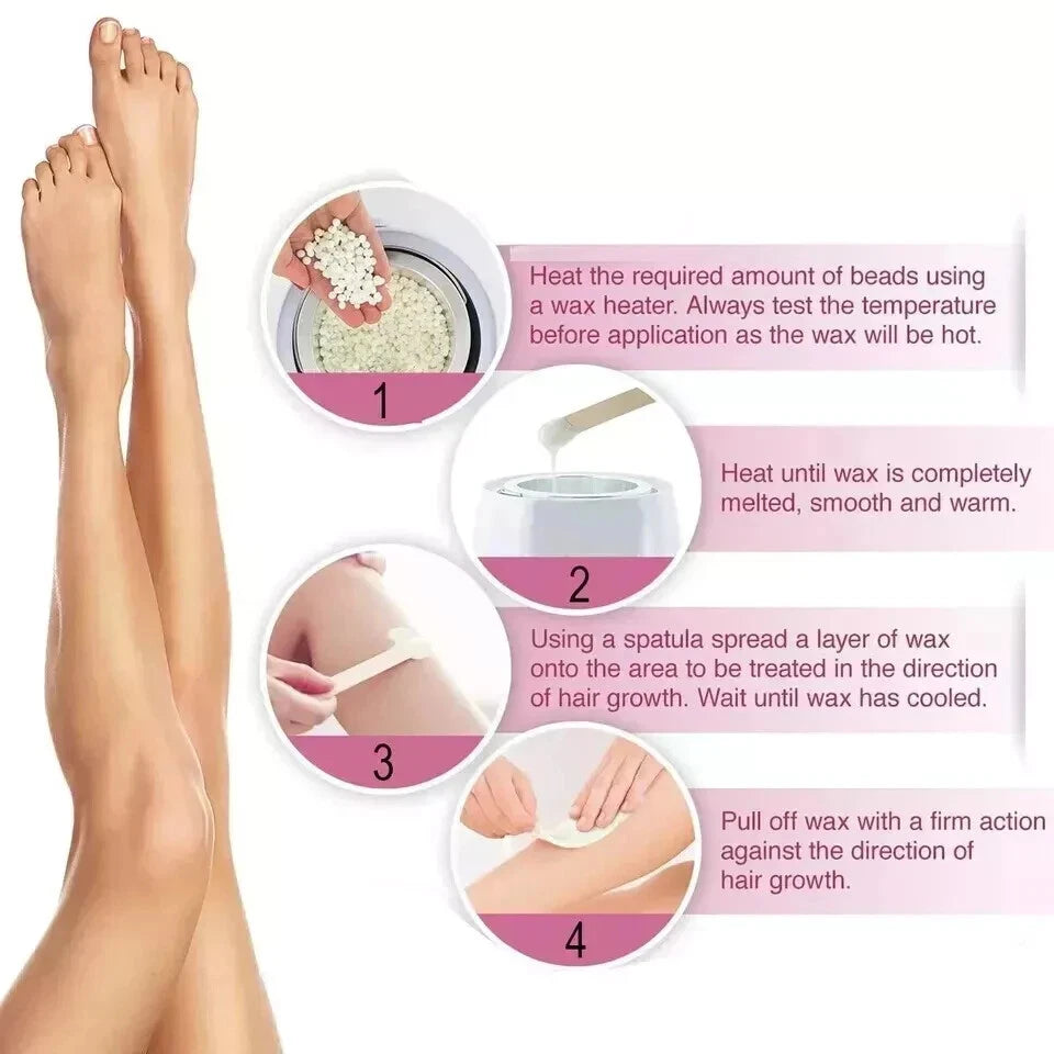 1kg Depilatory Hard Wax Beans Pellet Hot Brazilian Waxing Bead Body Hair Removal