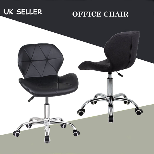 Home Office Chair Computer Desk Swivel Chair Adjustable Lift Cushioned Seat UK