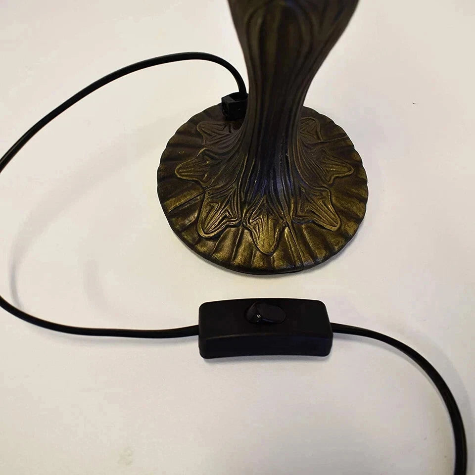 Tiffany Style Table Lamp Stained Glass Handcrafted Art Desk Light Bedside Lamps