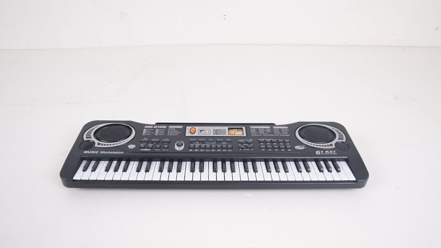 61 Keys Electric Keyboard Kids Piano Digital Music Instrument include Microphone