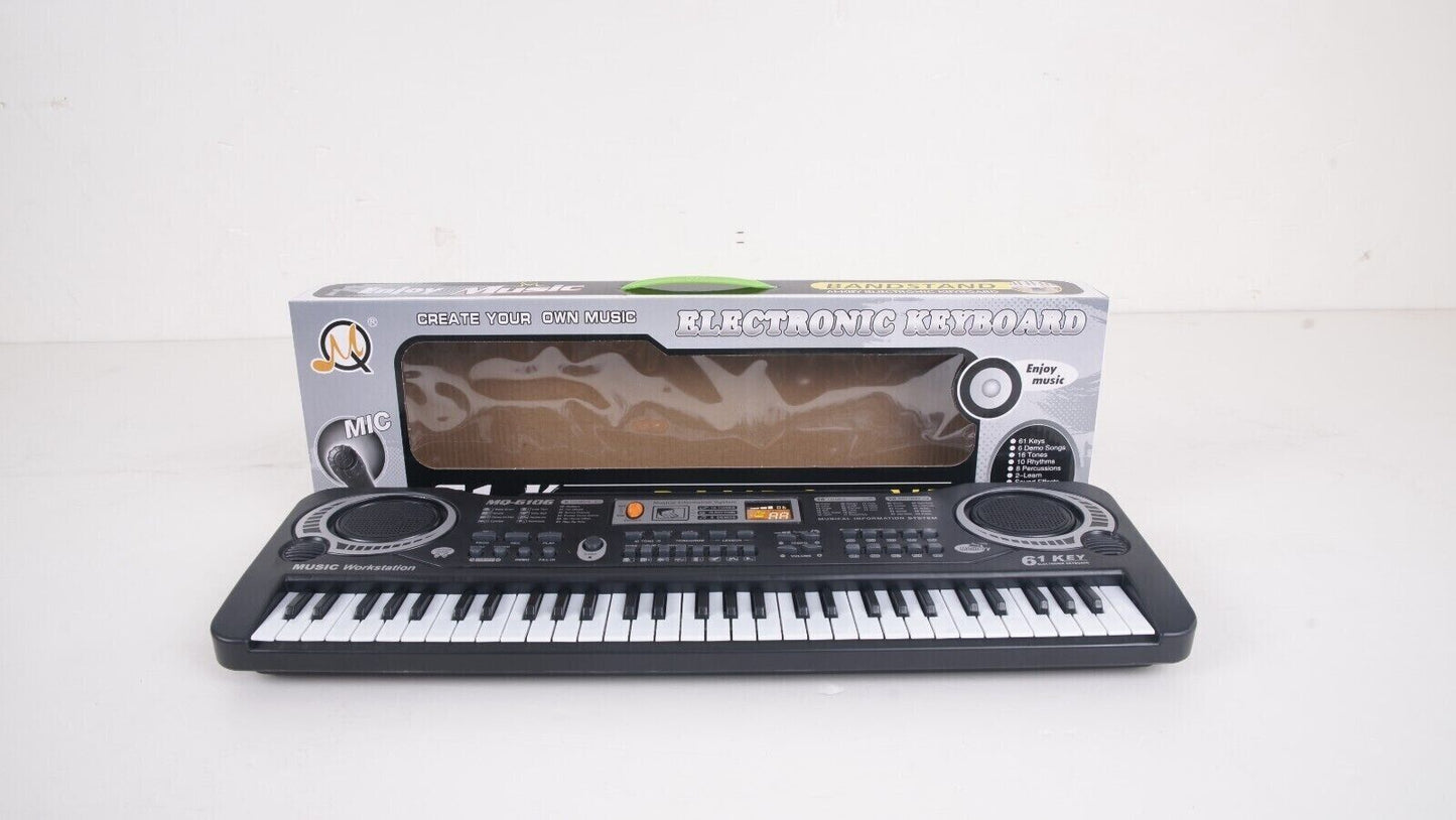 61 Keys Electric Keyboard Kids Piano Digital Music Instrument include Microphone