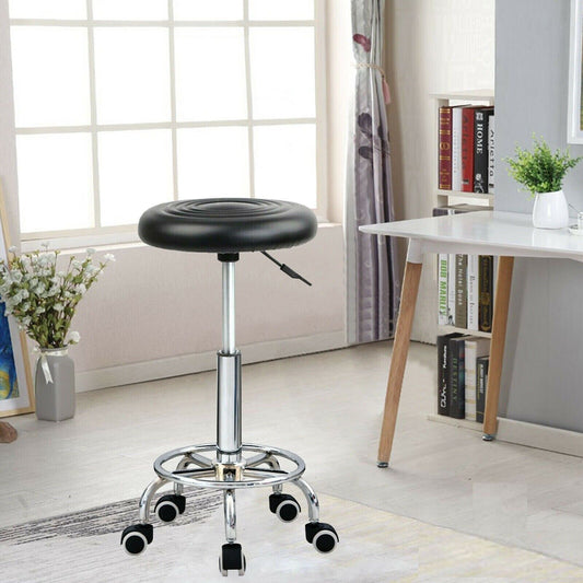 Bar Stools Kitchen Swivel Gas Lift Stools Breakfast Pub Chairs PU Leather Stool