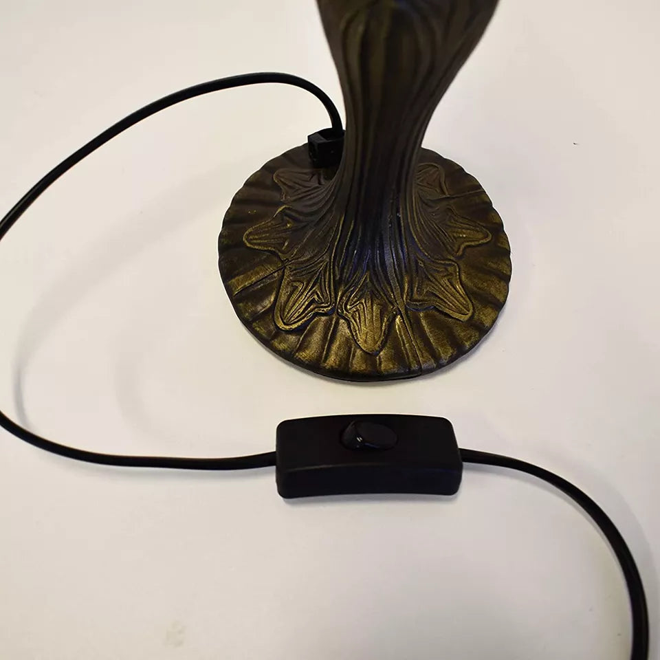 Tiffany Style Table Lamp Stained Glass Handcrafted Art Desk Light Bedside Lamps