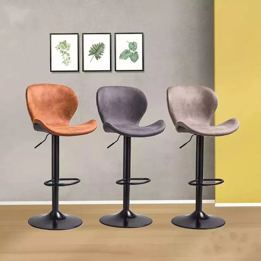 Bar Stool Swivel Gas Lift Backrest Chairs Fashion Decoration Dining Chair UK