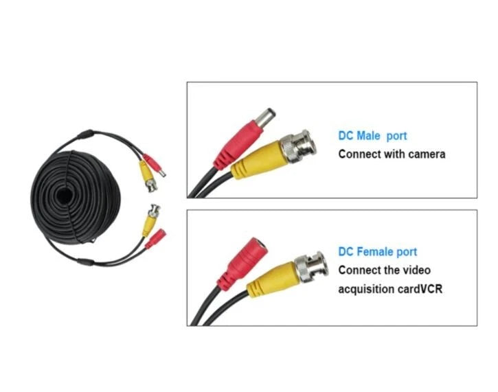 HD BNC DC Power Lead CCTV Security Camera Extension Cable