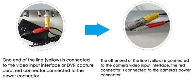 HD BNC DC Power Lead CCTV Security Camera Extension Cable