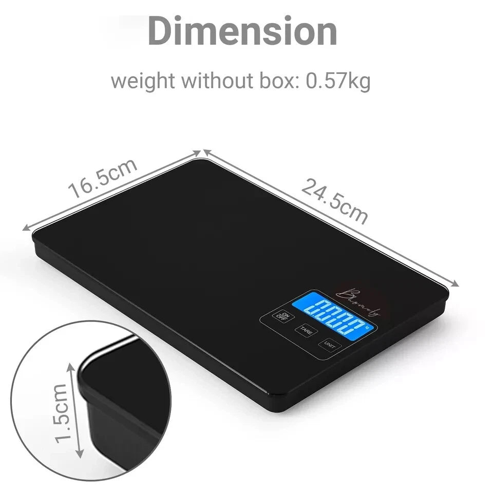 Digital 10kg Kitchen Scales Electronic Food Weight Balance LCD Postal Scale