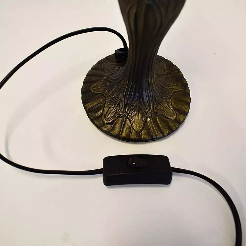 Tiffany Dragonfly Lamp Handcrafted Multicolor Unique Glass Shade Home Decor UK