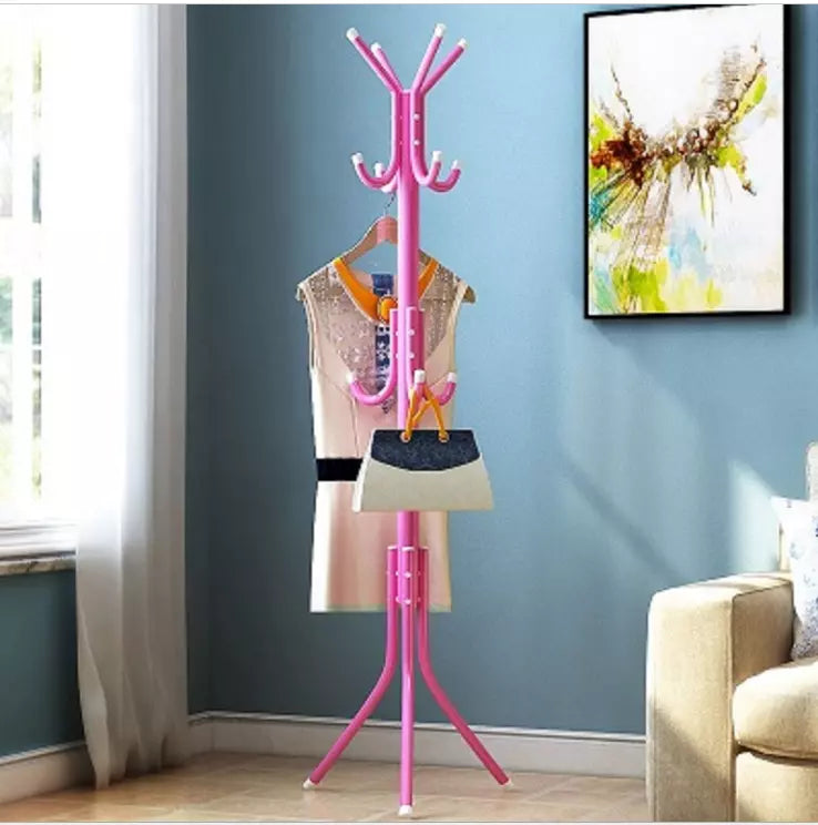12 Hook Coat Stand Coat Hat Jacket Umbrella Floor Standing Rack