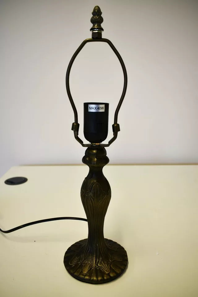 Handcrafted Tiffany-Style Table Lamp-Stained Glass Shade - Bedside/Desk Lighting