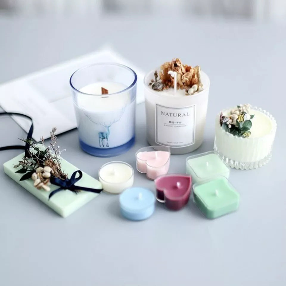 5KG 100% Pure Candle Making Wax Soy Wax/Soya Natural Flakes Clean Burning WHITE UK