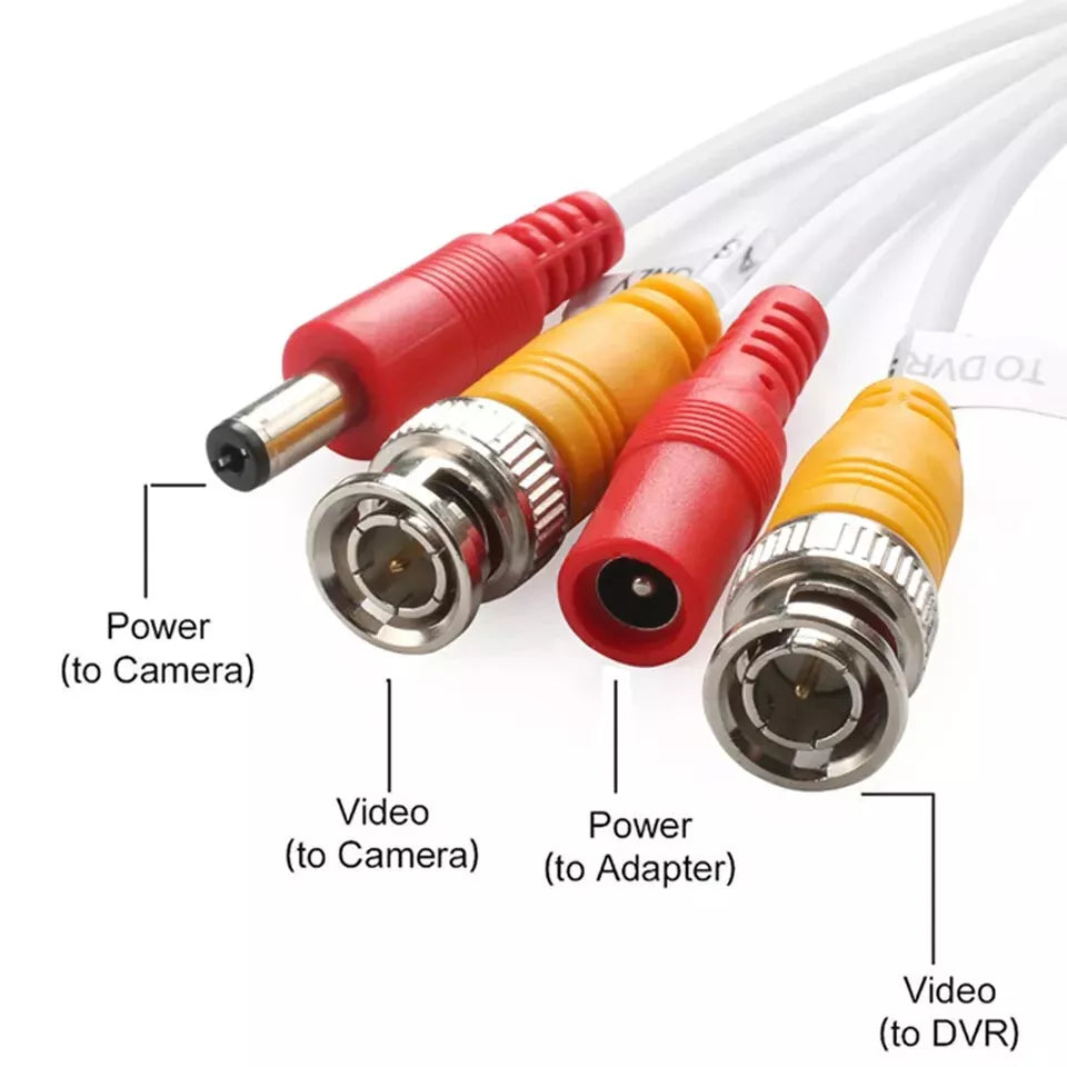 HD BNC DC Power Lead CCTV Security Camera Extension Cable