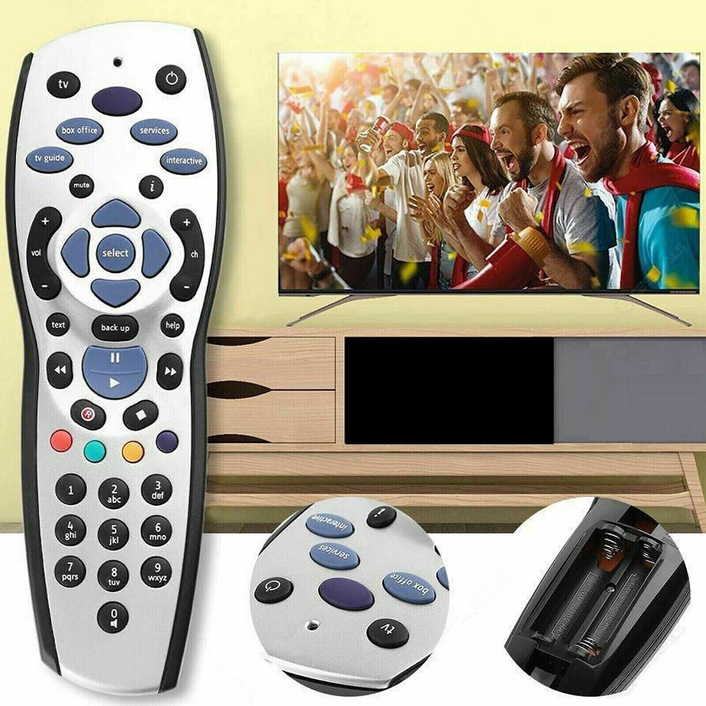 Remote Control Replacement for SKY + Plus HD REV 9f TV Wireless Remote Control